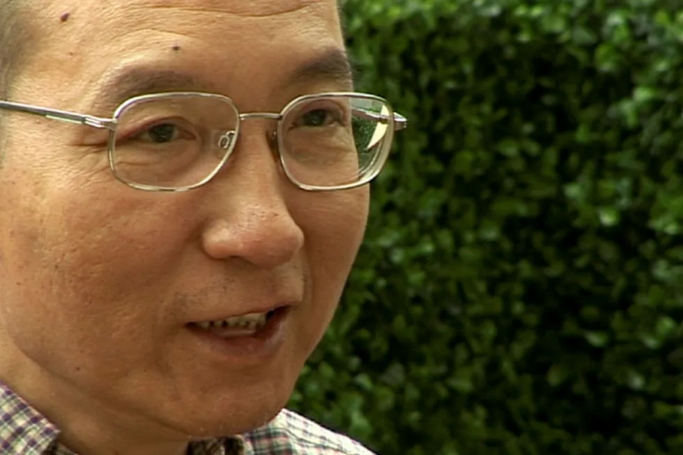 Tilstanden til den kinesiske nobelprisvinneren Liu Xiaobo (61) er forverret og han får nå næring intravenøst. Her et foto fra en video som ble tatt opp med ham i 2008, året før han ble arrestert. Foto: AP / NTB scanpix