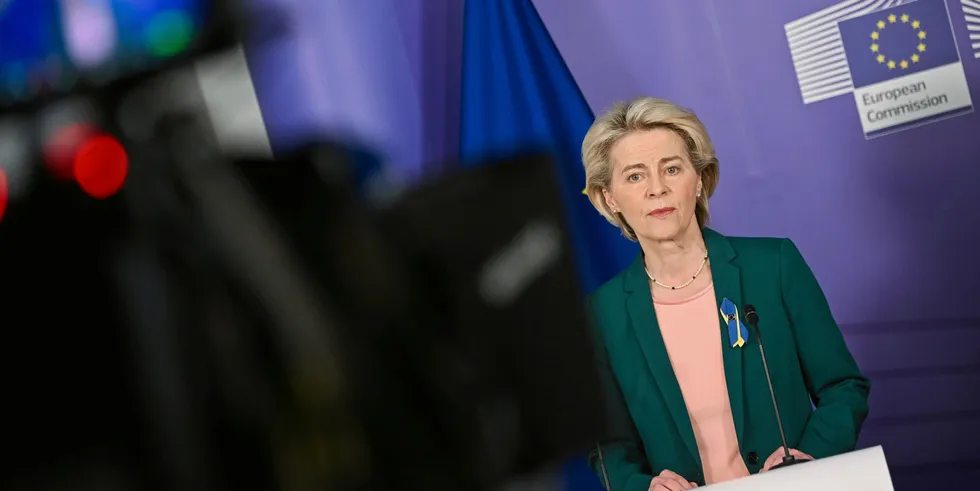 "It is important to sustain utmost pressure on Putin and the Russian government at this critical point," said Ursula von der Leyen, president of the European Commission.