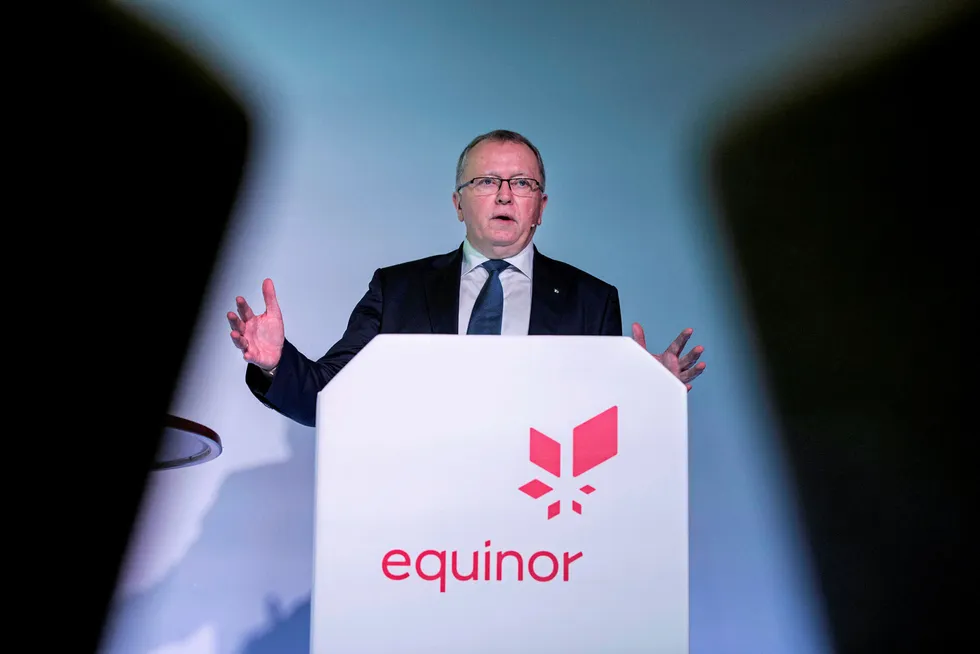 Decarbonisation: Eldar Sætre, CEO of Equinor.