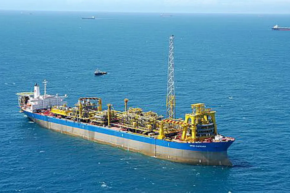 Ageing asset: the Capixaba FPSO operating for Petrobras on the Cachalote field, in the Campos basin offshore Brazil.