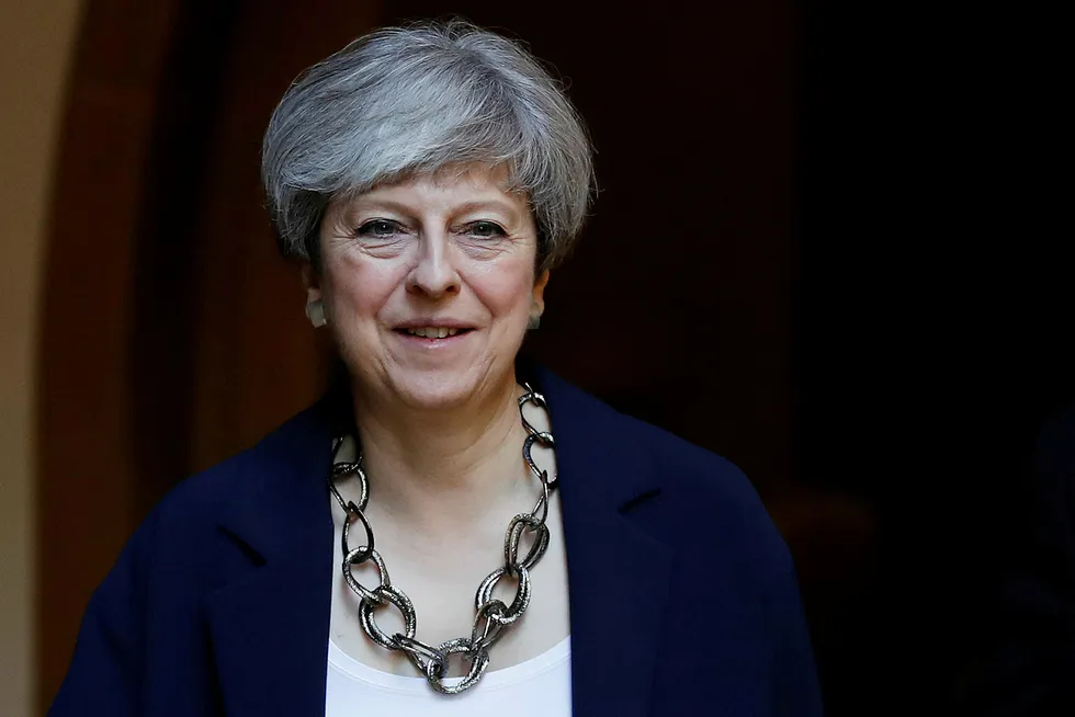 Storbritannias statsminister Theresa May. Foto: STEFAN WERMUTH/Reuters/NTB scanpix