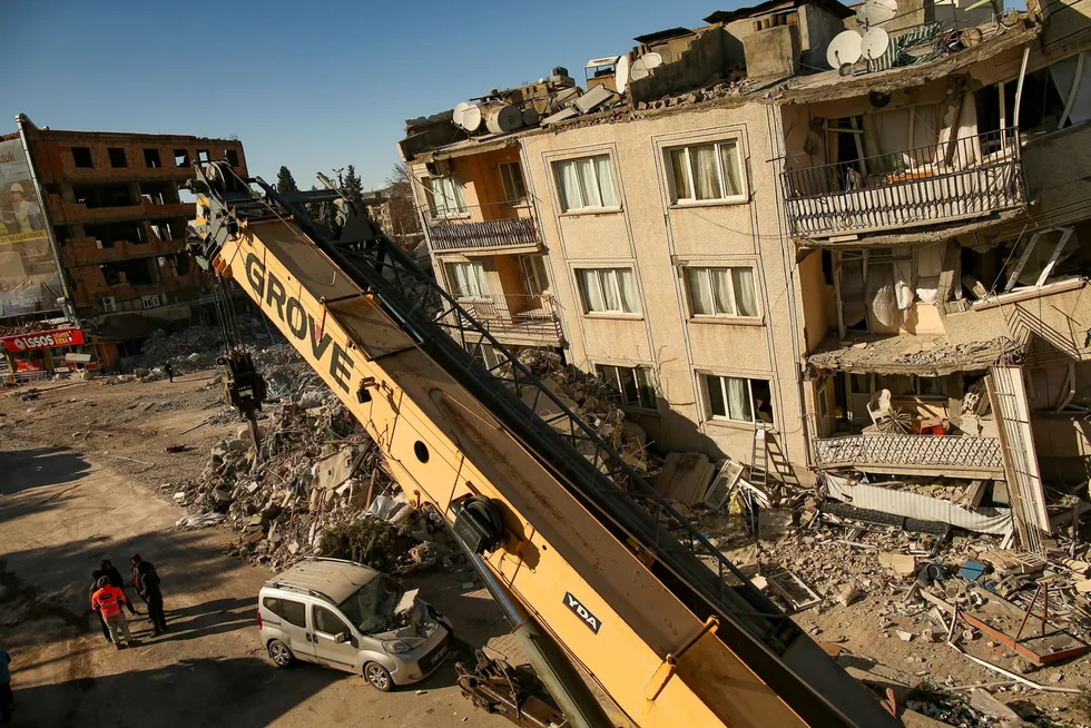 Mer enn 37.000 mennesker er bekreftet omkommet etter at et jordskjelv traff sydlige deler av Tyrkia og vestlige deler av Syria i forrige uke. Her fra Adiyaman i Tyrkia.