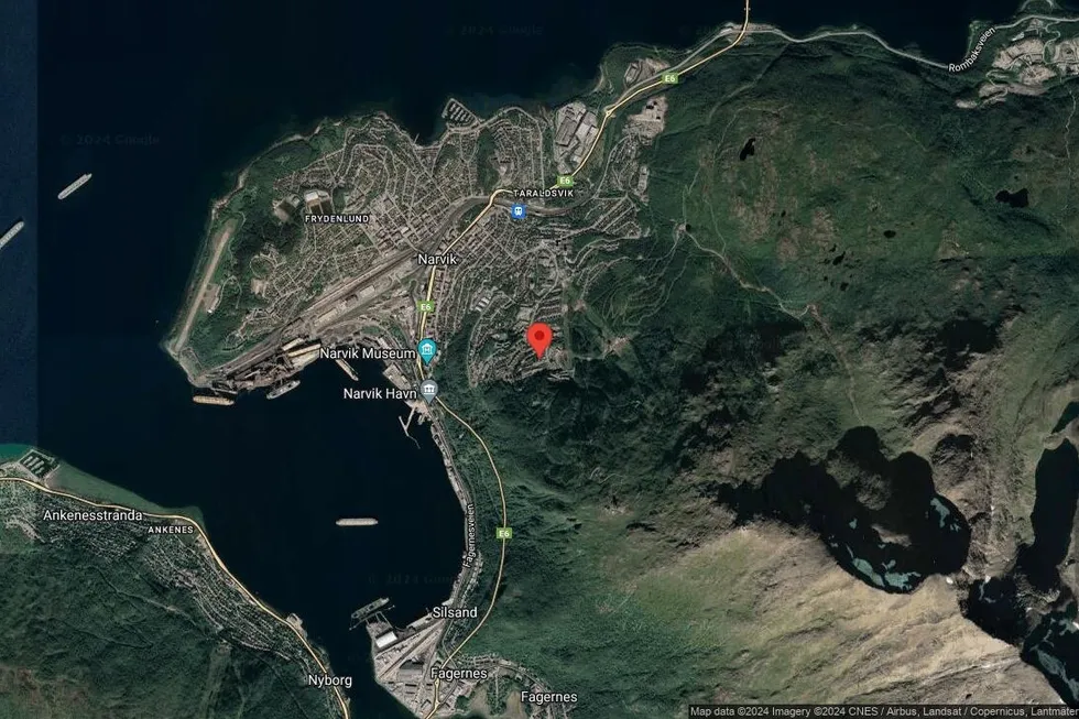 Området rundt Brudesporeveien 4, Narvik, Nordland