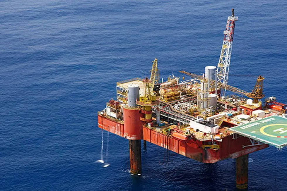 In operation: the mobile offshore production unit at Petrofac's Cendor field offshore Malaysia