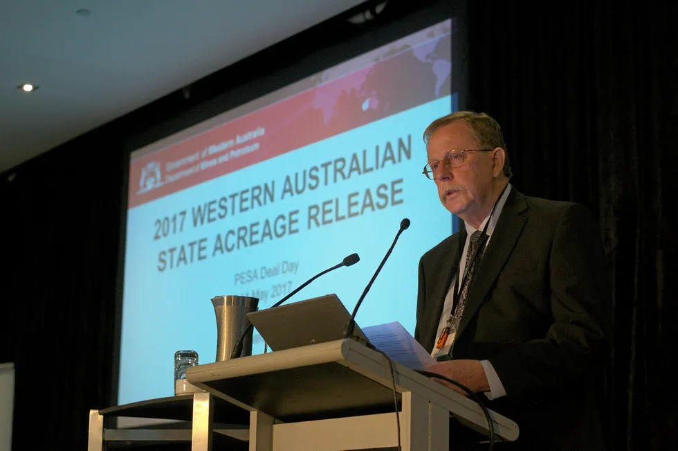 Delay: DMIRS geologist Richard Bruce has revealed the 2018 acreage release will be pushed back until September