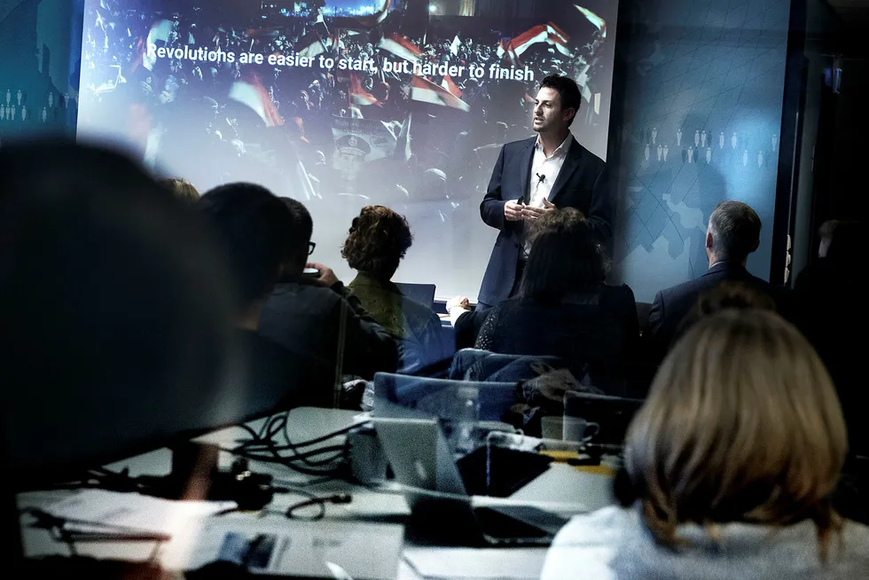 Jared Cohen, sjefrådgiveren til Googles toppsjef, var nylig i Norge og i DN advarer han mot kyniske aktører som bruker internett til aktiviteter som truer borgeres rettigheter og samfunnets trygghet. Foto: Linda Helen Næsfeldt