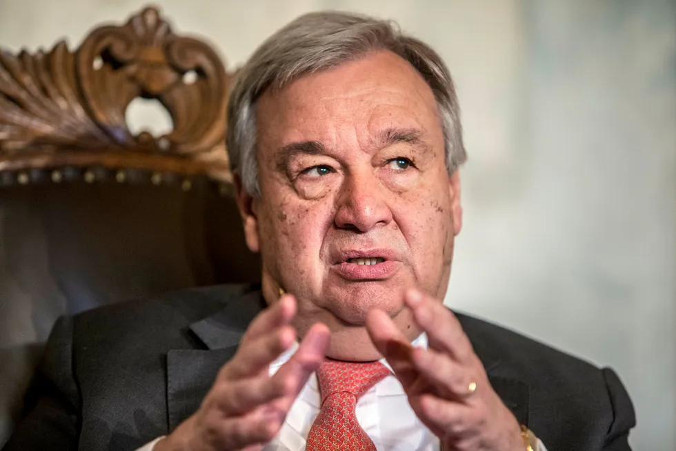 FNs generalsekretær António Guterres ber FNs sikkerhetsråd sørge for en uavhengig gransking av angrepene mot to tankskip i Omanbukta.