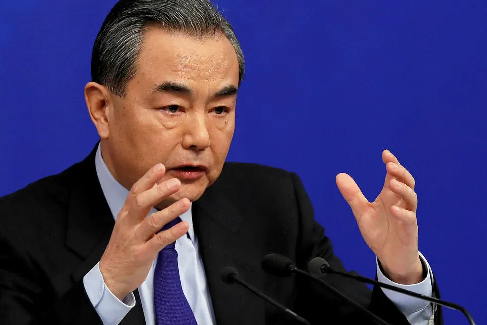 Tensions: Chinese Foreign Minister Wang Yi