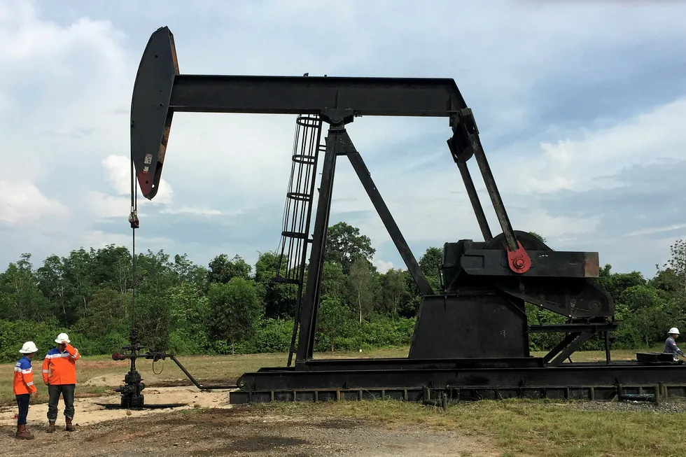 Oil flowing: the Tangai-Sukananti asset in Indonesia