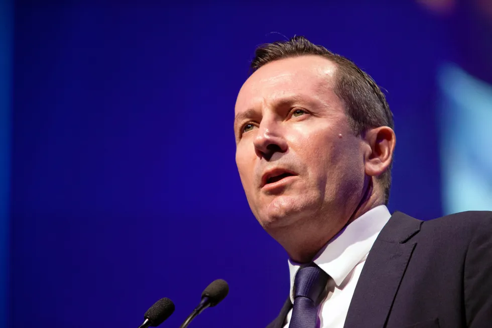Re-elected: Western Australia Premier Mark McGowan