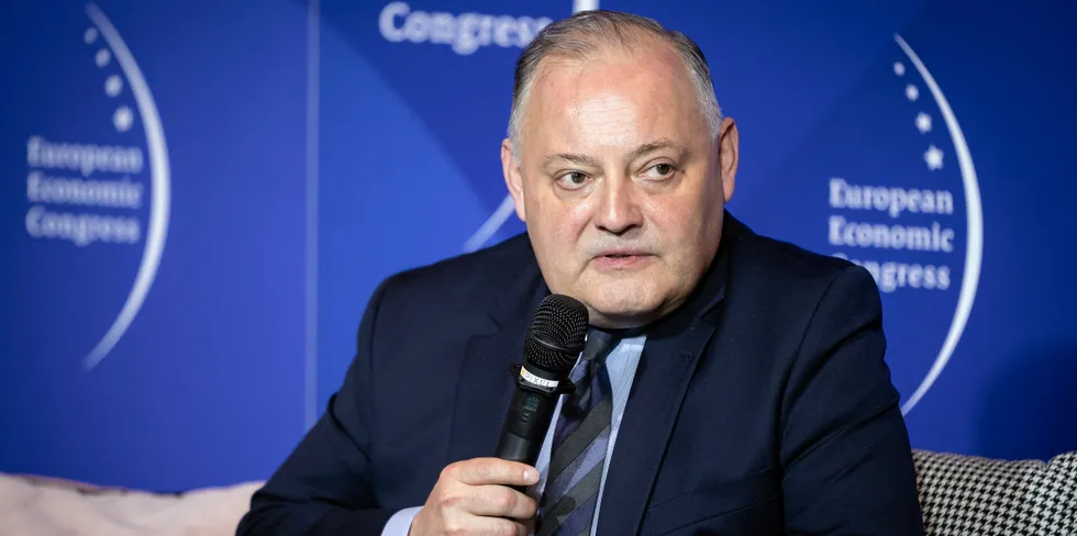 PGE management board president Wojciech Dąbrowski.