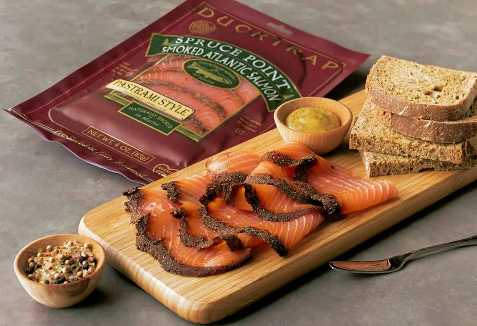 Marine Harvest's Ducktrap cold smoked salmon grew by nearly 5% in the second quarter compared to the same period of last year.