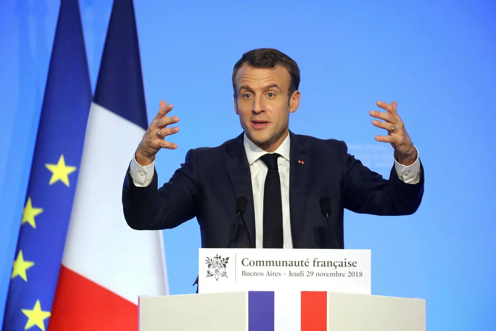Frankrikes president Emmanuel Macron vil ikke signere en handelsavtale med Mercosur-landene.