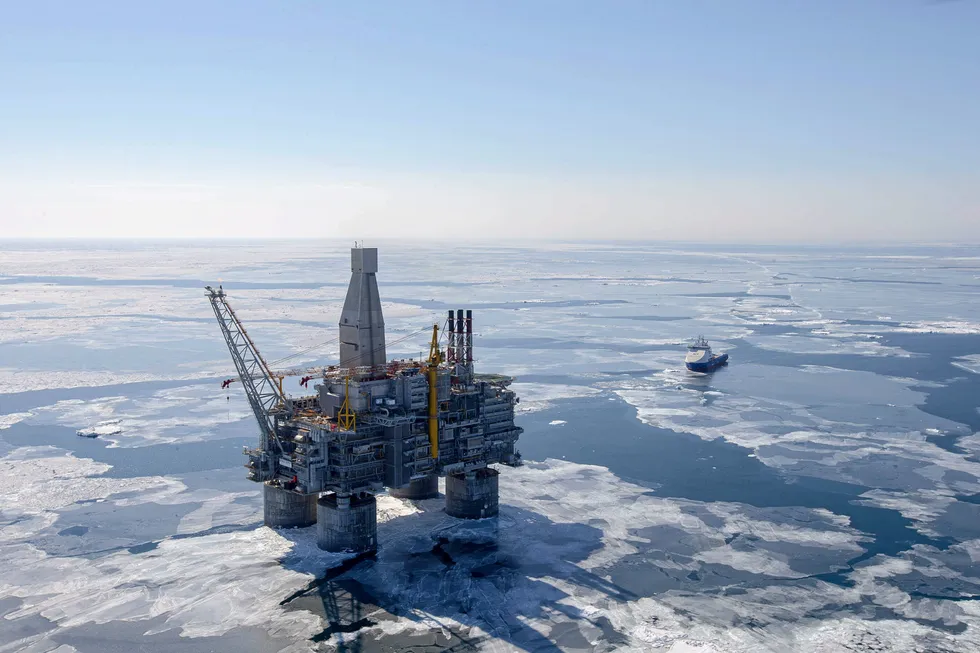Russian exit: the Berkut offshore platform is the biggest platform in Russia and forms part of the Sakhalin-1 project that ExxonMobil is now exiting