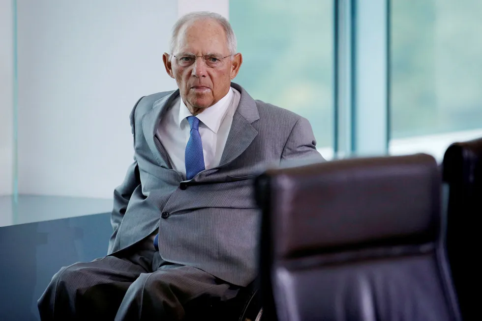 Wolfgang Schäuble (75) har vært tysk finansminister siden 2009. Nå avgår tysk politikks superveteran. I stedet skal han se til att «Ordnung muss sein» som president i den tyske Forbundsdagen. Foto: AXEL SCHMIDT/Reuters/NTB Scanpix