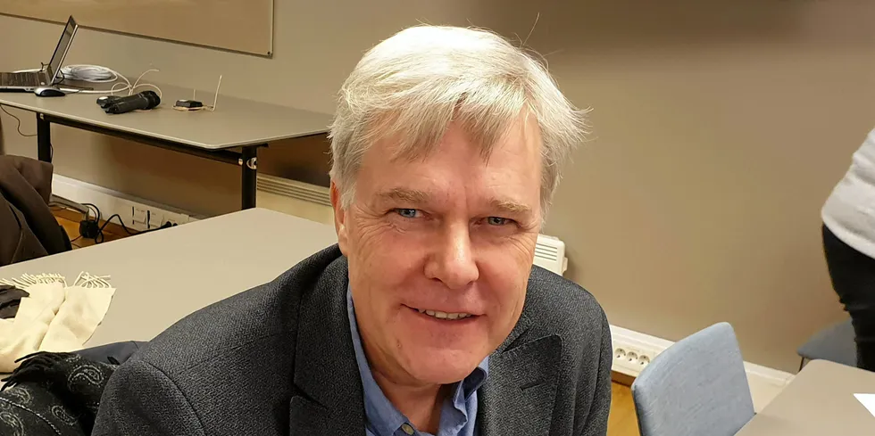 Jon Arne Grøttum, direktør for havbruk i Sjømat Norge, hadde tirsdag møte med Bjørnar Skjæran.