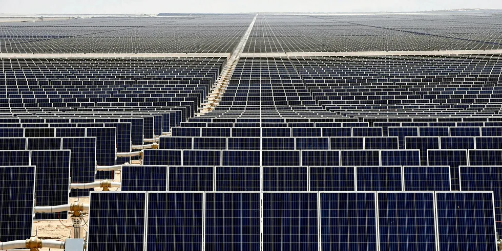 Enel Green Power's Villanueva solar power plant in Mexico.