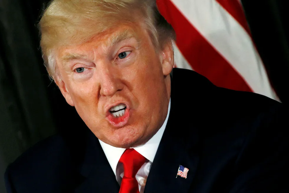USAs president Donald Trump har lovet «ild og vrede» dersom Nord-Korea fortsetter sin fiendtlige retorikk. Foto: Jonathan Ernst/Reuters/NTB Scanpix