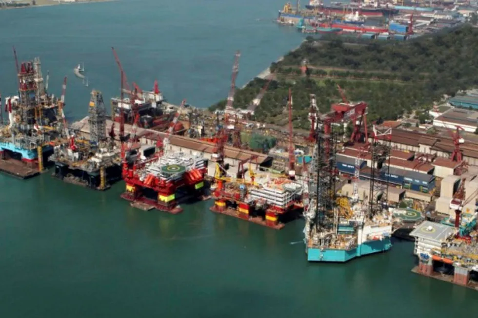 Work returning: Keppel facility in Singapore