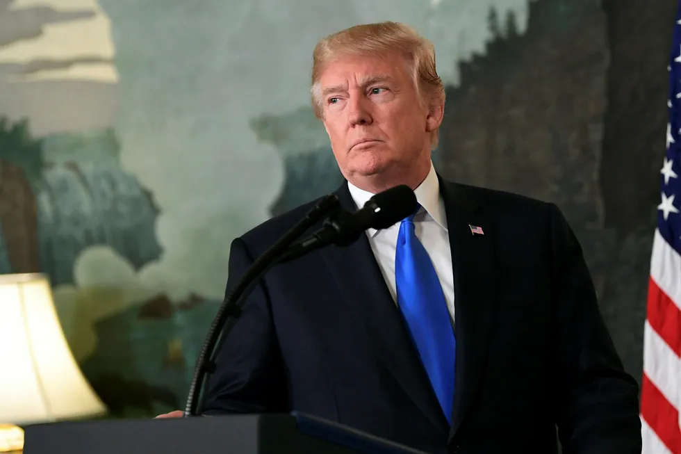 USAs president Donald Trump kom med en avklaring rundt Iran-avtalen fredag kveld. Foto: Susan Walsh/AP/NTB scanpix