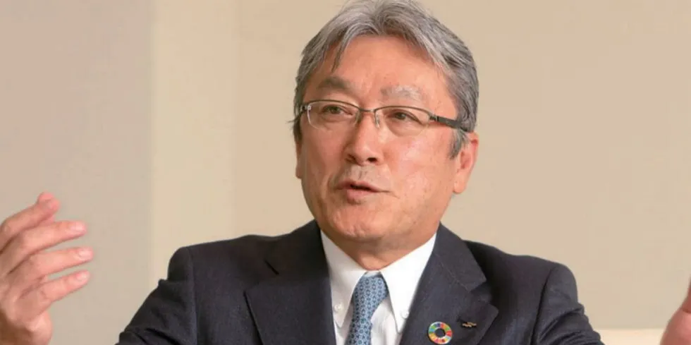 Masaru Ikemi er administrerende direktør i Maruha Nichiro, som vil eie 49 prosent av landbasertselskapet Atland. Mitsubishi Corporation vil eie 51 prosent.