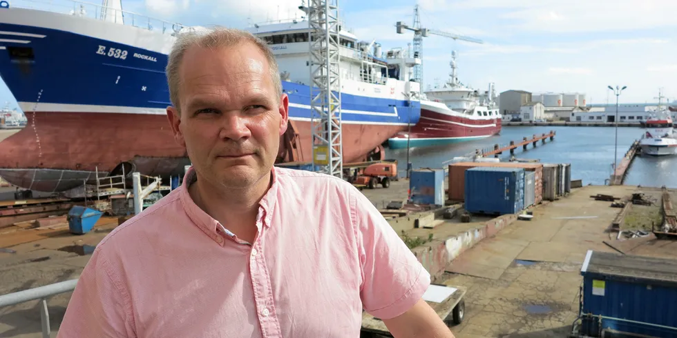 Direktør og skipsingeniør Kent Damgaard ved Karstensens Skibsværft i Skagen har en god ordrebok med båter som skal bygges fremover.