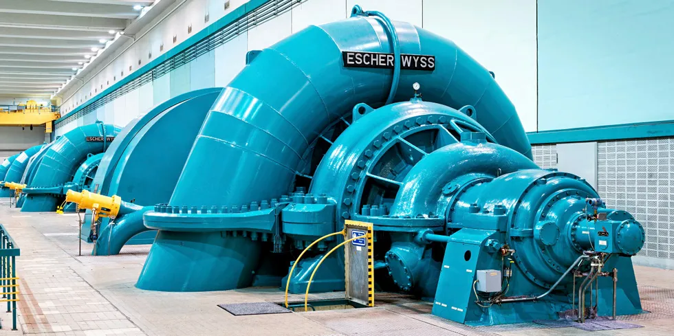 Turbines that form part of another hydropower facility Statkraft owns in Germany.
