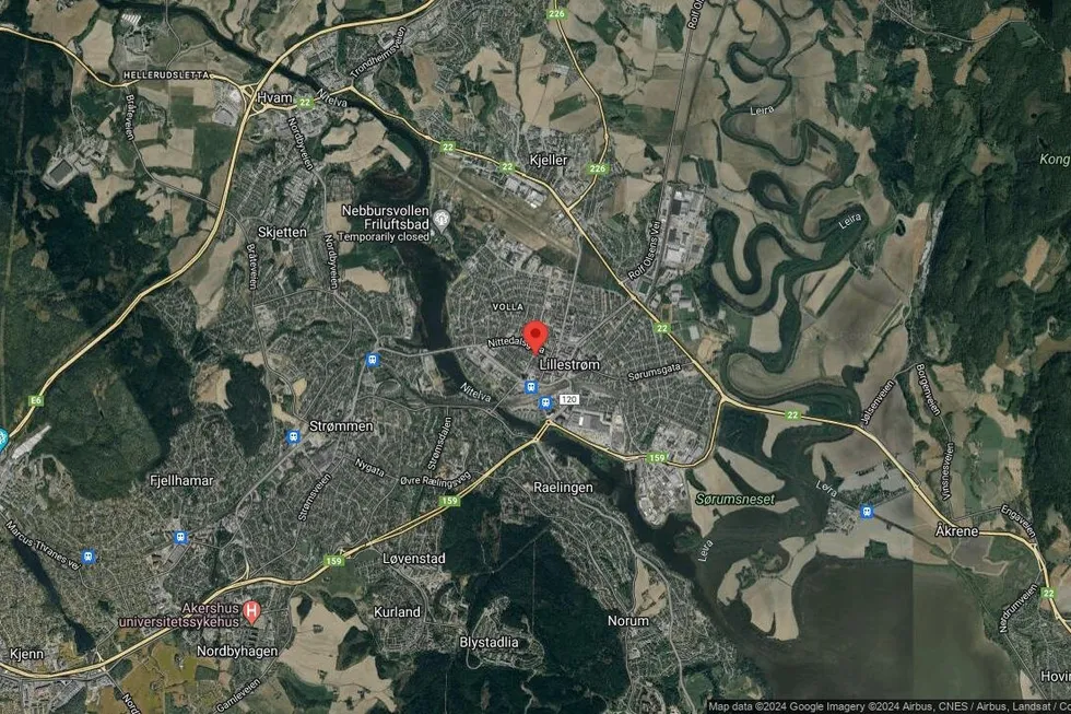 Området rundt Torvgata 15D, Lillestrøm, Akershus