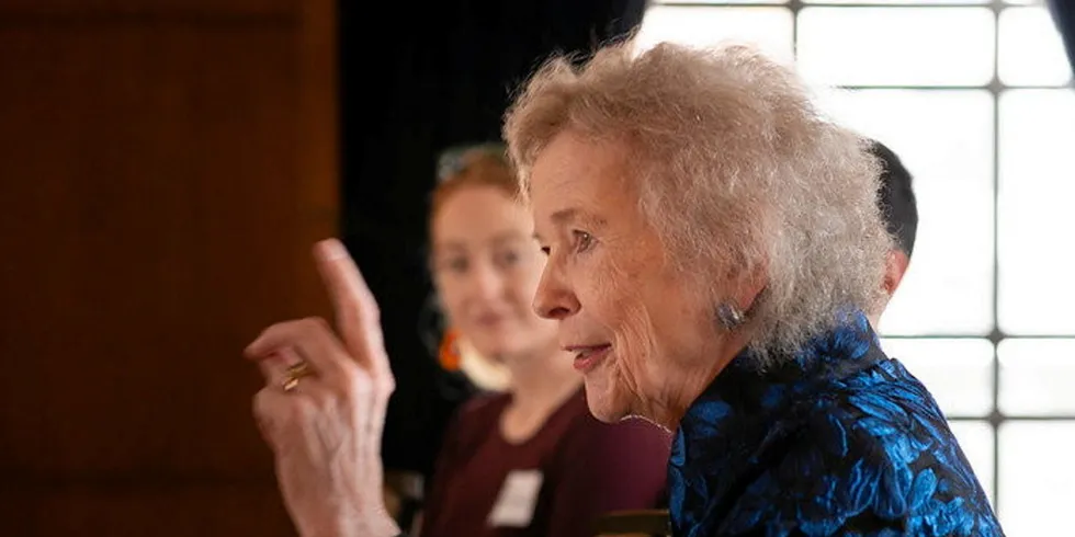. Mary Robinson, 'Elders' chair.