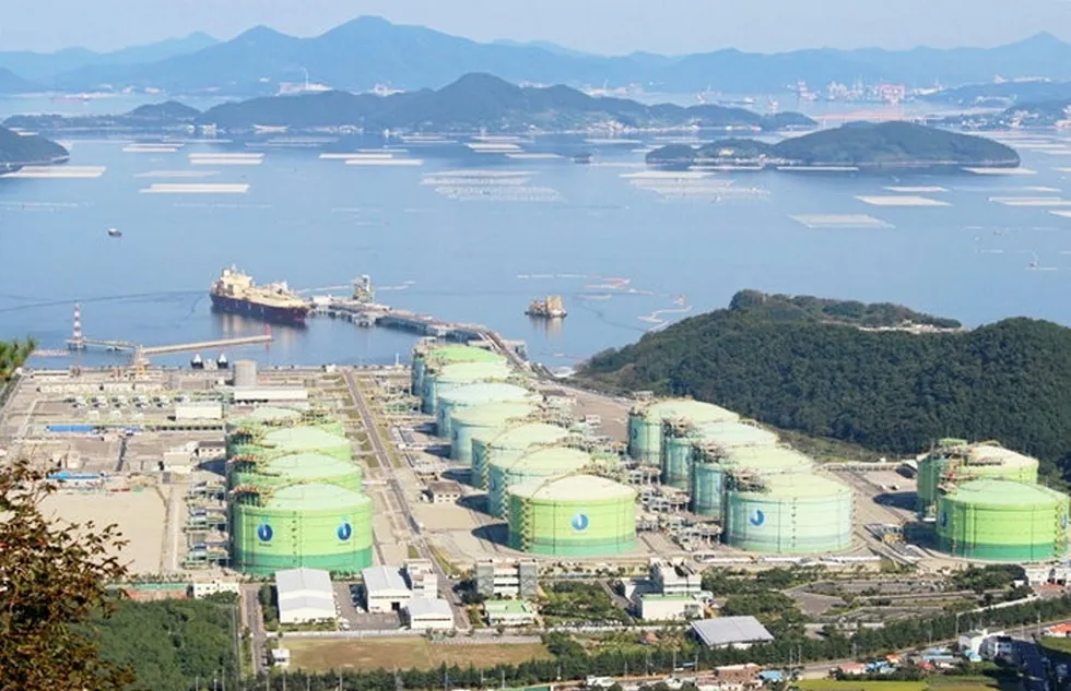 Import facility: Kogas' Tongyoung LNG terminal in South Korea