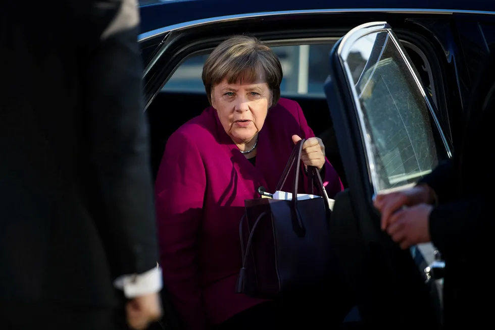 Tysklands forbundskanser Angela Merkels parti CDU er kommet til enighet med CSU og SPD om en regjeringsavtale, melder det tyske nyhetsmagasinet Spiegel Online onsdag. Foto: Gregor Fischer