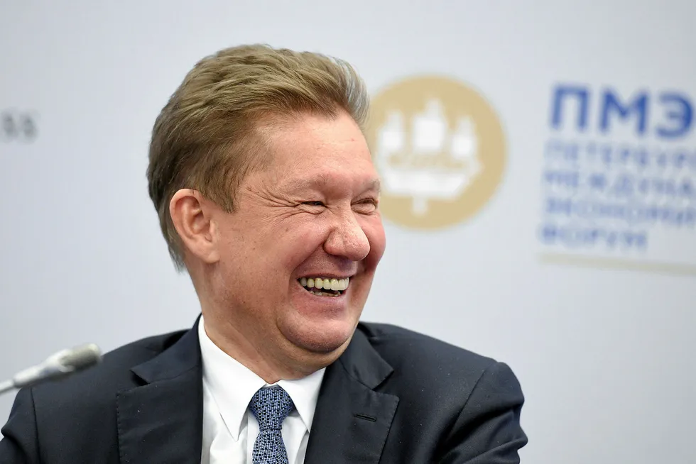 Agreed: Gazprom chief executive Alexei Miller