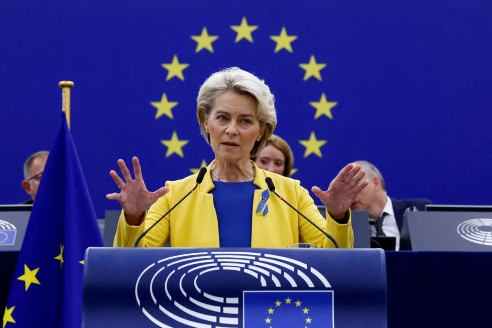 New times: European Commission President Ursula von der Leyen delivers 2022 state of the European Union address to the European Parliament