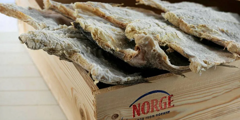 Norsk klippfisk.Foto: Tom Haga