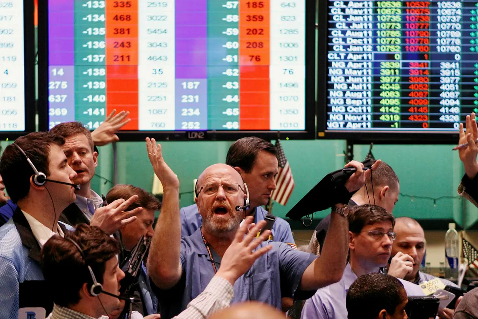 Values: traders on the floor of the New York Mercantile Exchange