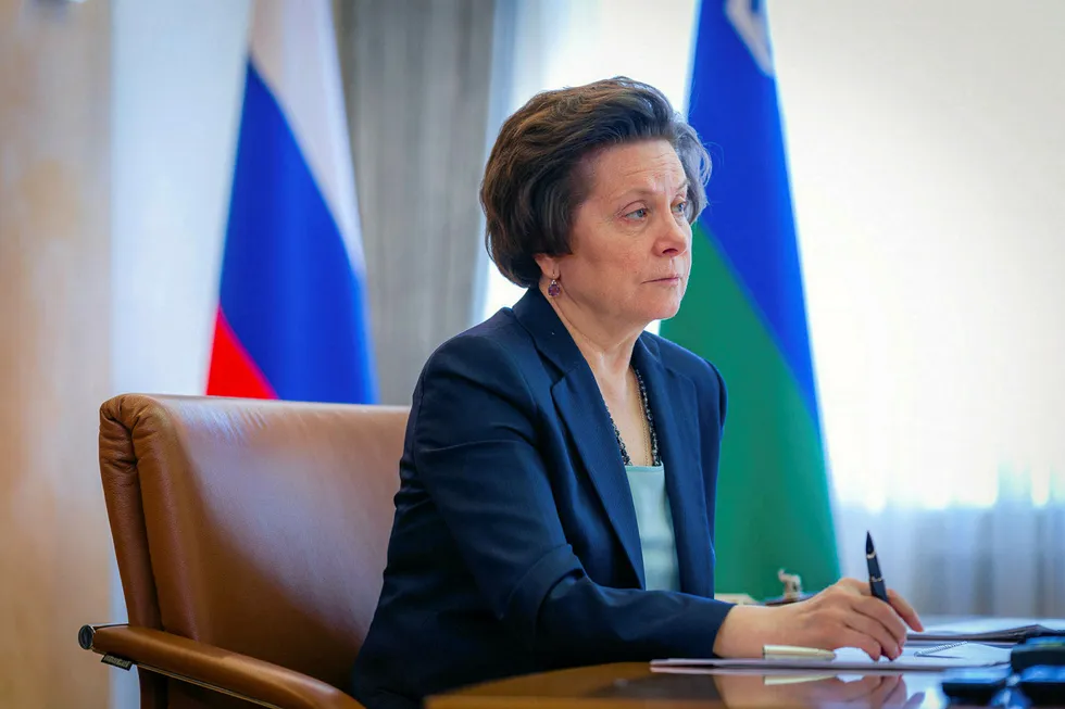 Restrictions: Khanty-Mansiysk Governor Natalia Komarova