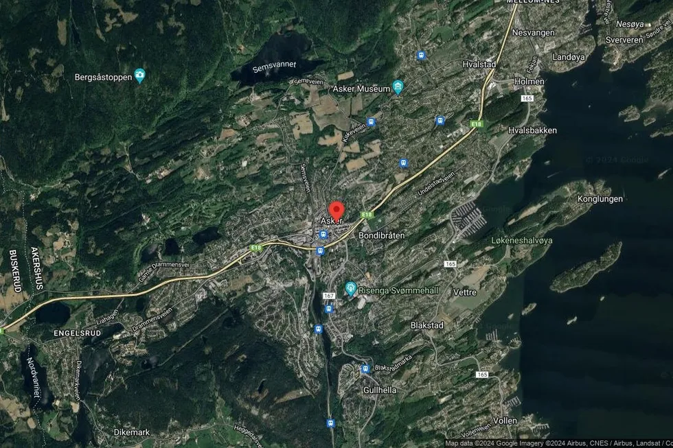 Området rundt Askerveien 56, Asker, Akershus