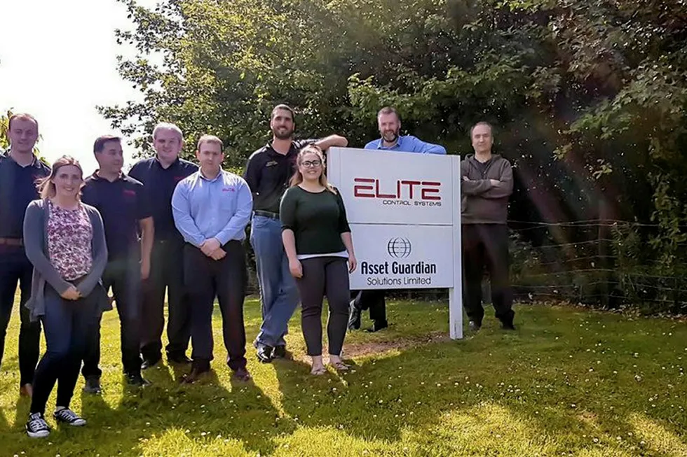 On course: the Elite Control Systems fundraising team