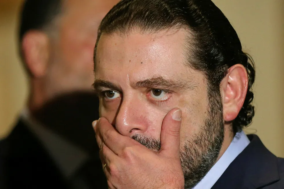 Den tidligere libanesiske statsministeren Saad Hariri. Foto: Hussein Malla/ AP