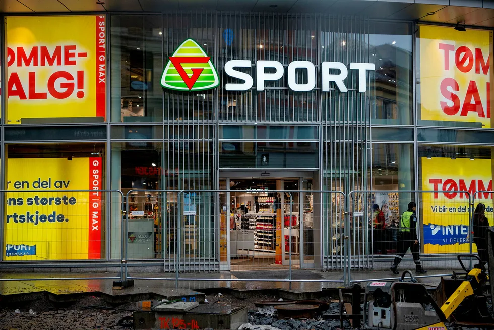 Gresvig-butikken i Storgata i Oslo ble rammet av sportskjedens konkurs. Nye eiere har tatt over selskapet.