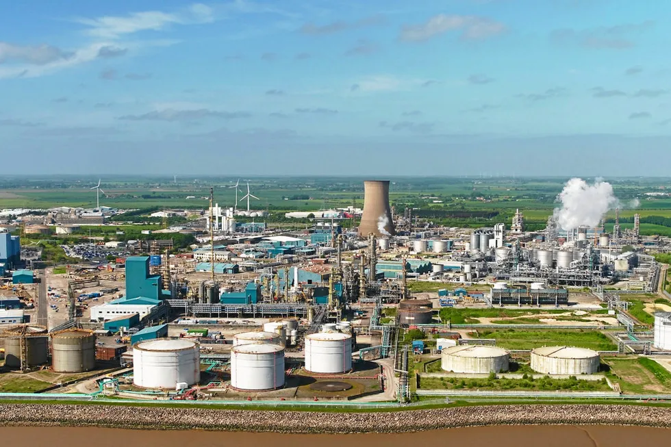 CCUS plans: the Saltend Chemicals Park on the Humber estuary, which forms part of the Zero Carbon Humber project
