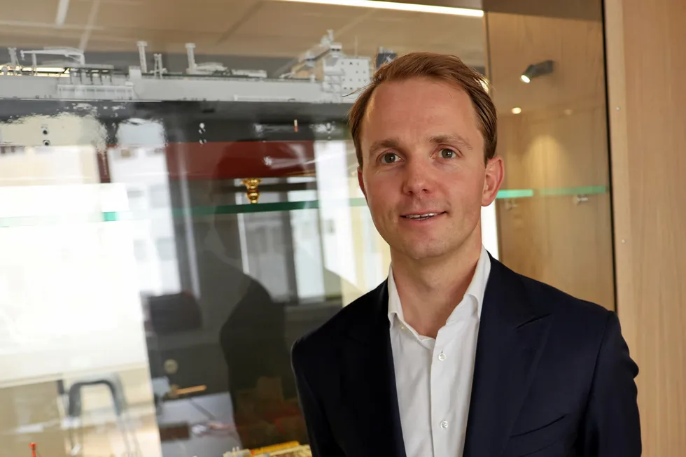 Multiple talks: Karl Fredrik Staubo, chef executive of Golar LNG.