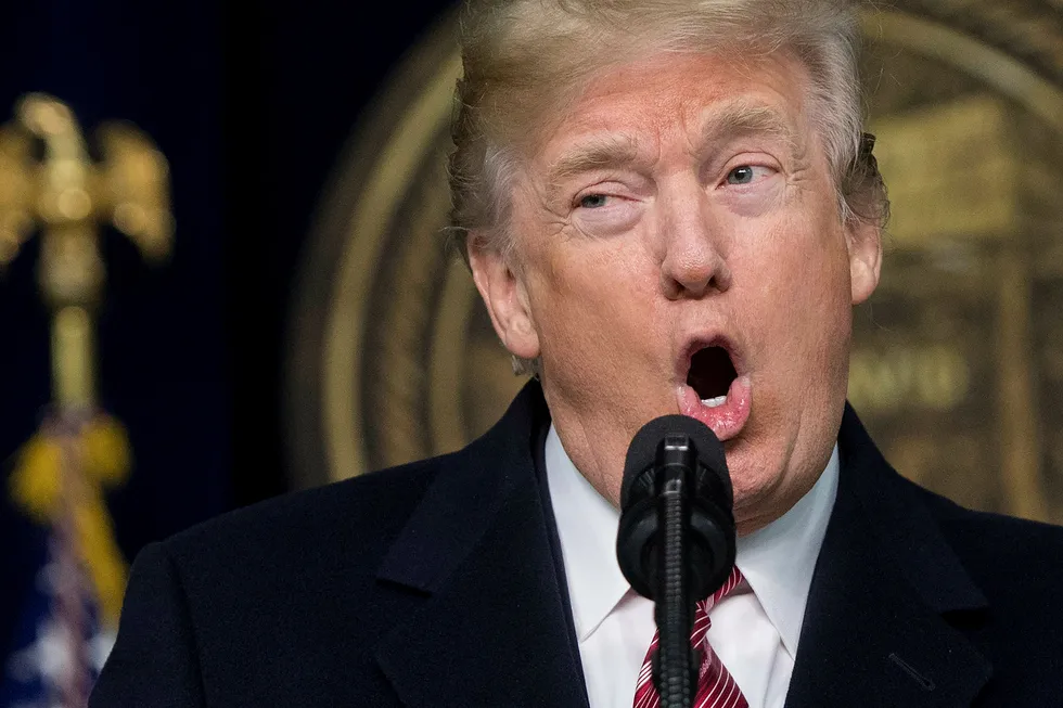 Donald Trump utsetter å dele ut sine alternative mediepriser. Foto: Saul Loeb/AFP photo/NTB scanpix