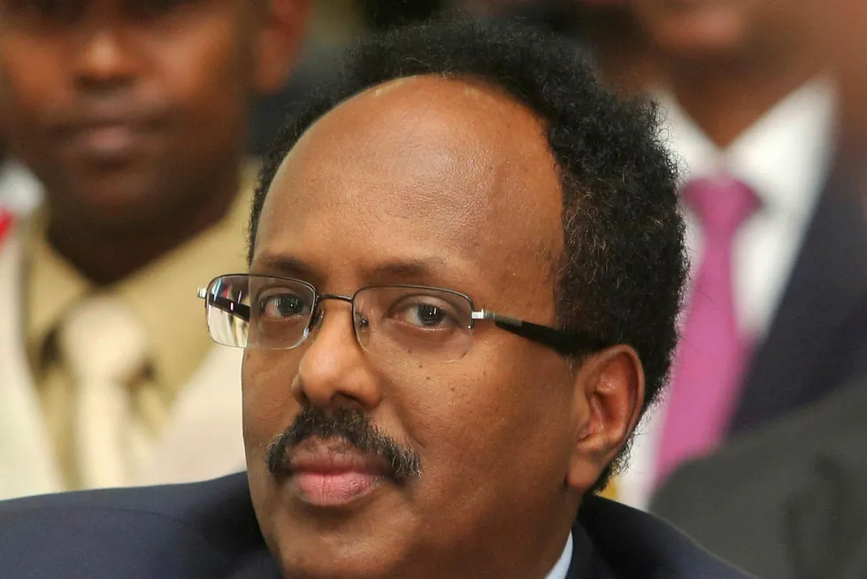 New deal: Somali head of state Mohamed Abdullahi 'Farmajo' Mohamed gives presidential assent to new Petroleum Bill, invites majors to return