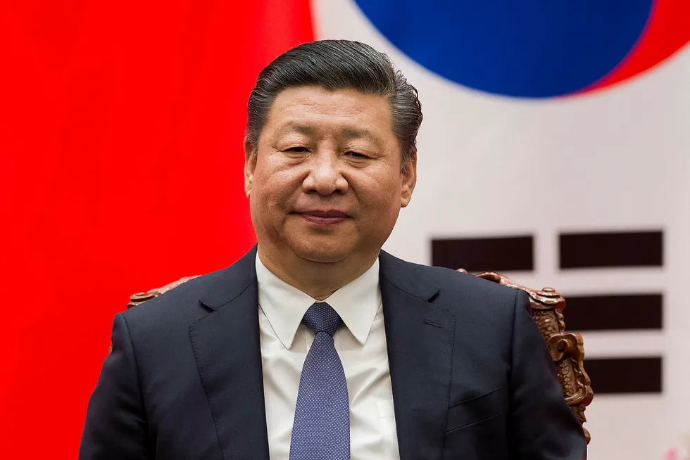Kinas president Xi Jinping har sørget for å bygge ut kinesiske militæranlegg i Sør-Kinahavet i løpet av året. Foto: Nicolas Asfouri/NTB Scanpix