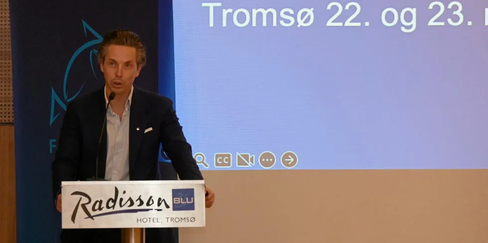 Marius Ytterstad åpnet årsmøtet til Fiskebåt Nord 22. november 2023.