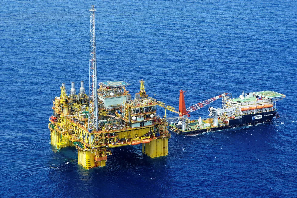 Tie-in point: the Jagus East field in Brunei Block CA-1 is developed with the Gumusut-Kakap field, above, offshore Malaysia