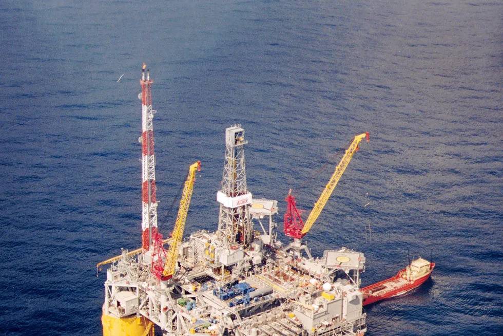 Deep-water asset: Shell’s Auger tension leg platform on location in the US Gulf of Mexico