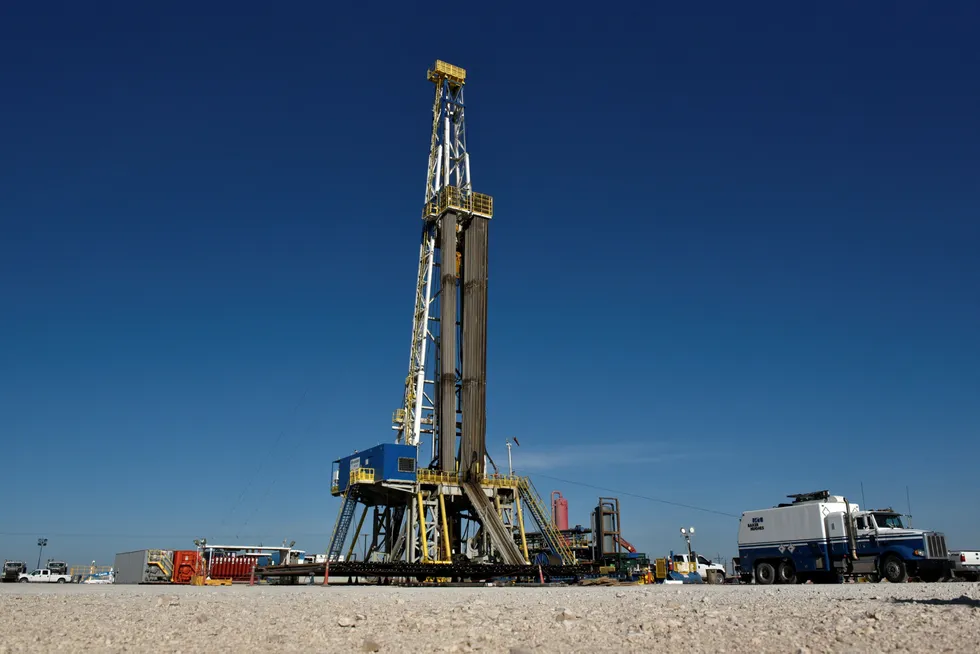 Rig count: up in the Permian basin as drillers there put three rigs to work, bringing the total to 224 rigs