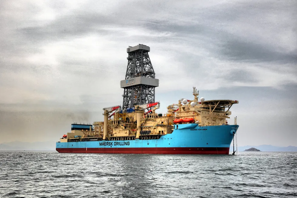 Back in the game: the Maersk Drilling drillship Maersk Venturer drilled the Raya-1 wildcat offshore Uruguay
